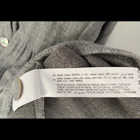 Zara Dropwaist Button Up Blouse - Picture 5 of 7